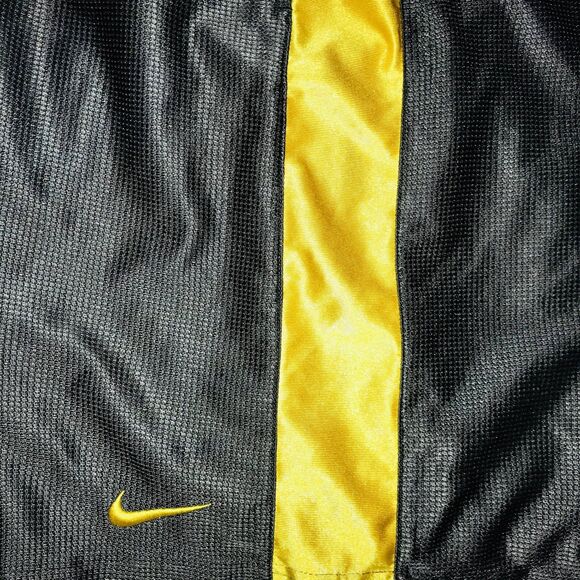 Nike Vintage Rare Dazzle Basketball Shorts Gray Gold Yellow Silky Satin Soft Med - Picture 10 of 12